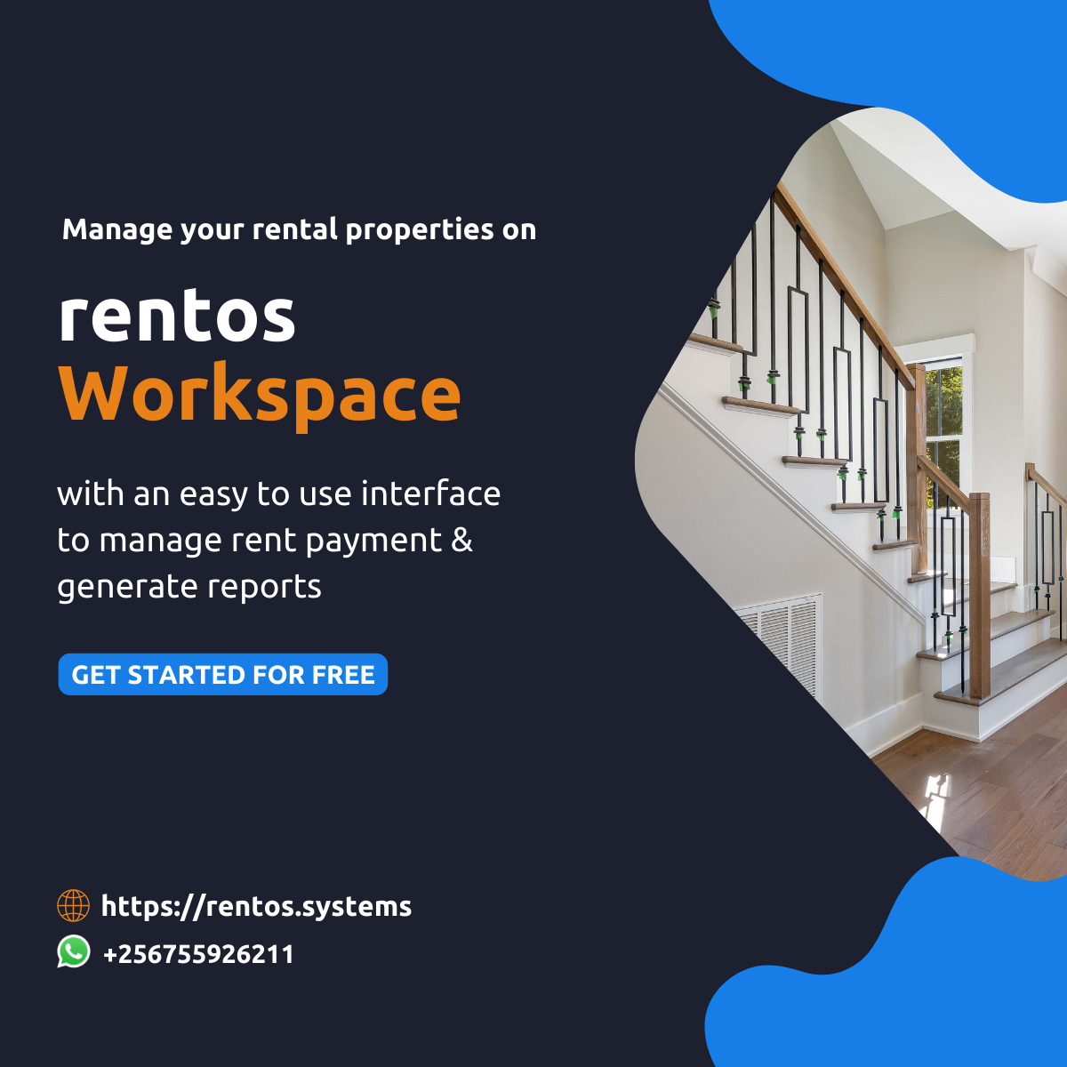 Manage your rental properties with Rentos Workspace